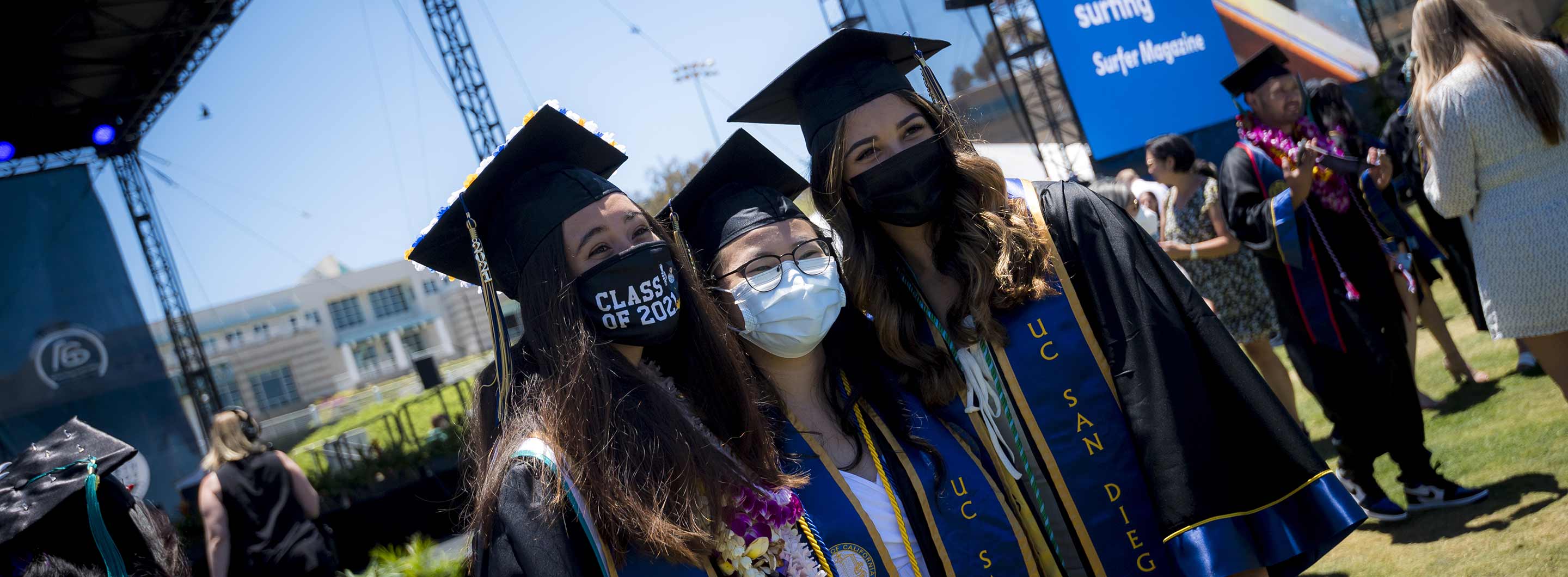 UC San Diego students during graduation